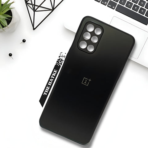 Black Matte Fiber Silicone case for Oneplus 8T - The Hatke