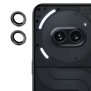 Black Metallic camera ring lens guard for Nothing 2a - The Hatke