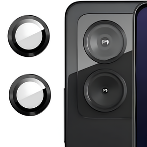 Black Metallic camera ring lens guard for Poco X6 Neo 5G - The Hatke
