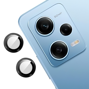 Black Metallic camera ring lens guard for Redmi Note 12 pro - The Hatke