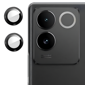 Black Metallic camera ring lens guard for Vivo T2 Pro 5G - The Hatke