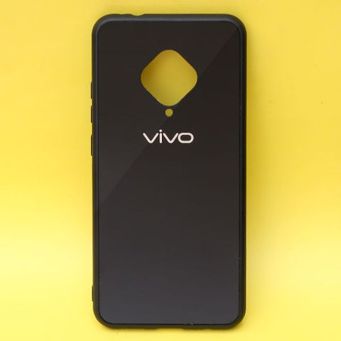 Black Mirror Silicone Case For Vivo S1 Pro - The Hatke