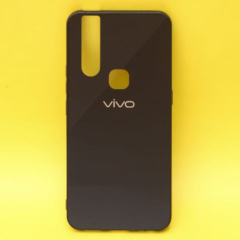 Black Mirror Silicone Case For Vivo V15 - The Hatke