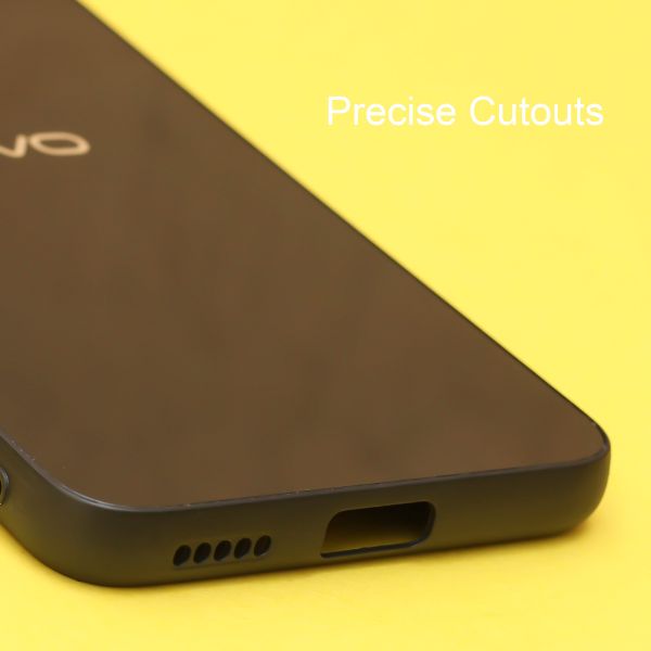 Black Mirror Silicone Case For Vivo V15 Pro - The Hatke