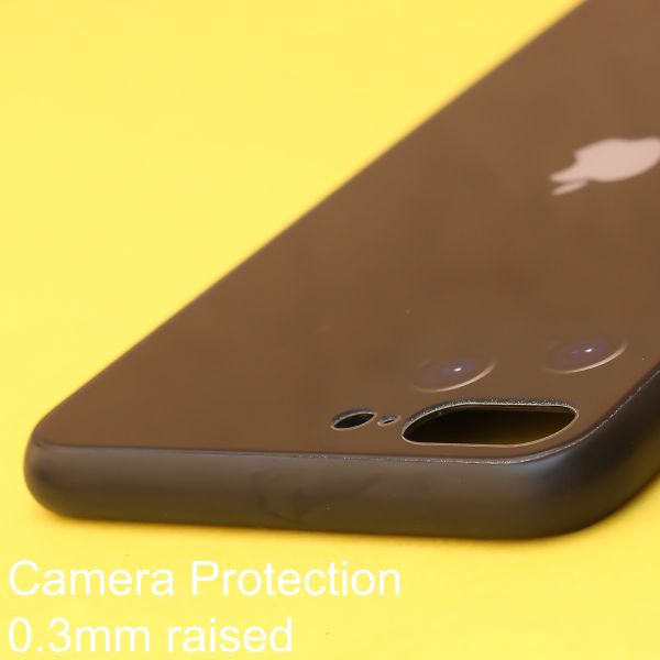 Black Multi Camera Glass case for Apple iPhone 7 Plus - The Hatke