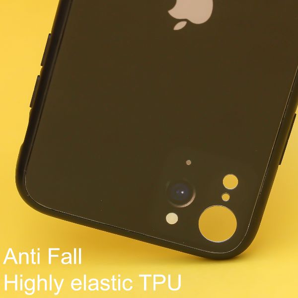 Black Multi Camera Glass case for Apple iPhone XR - The Hatke