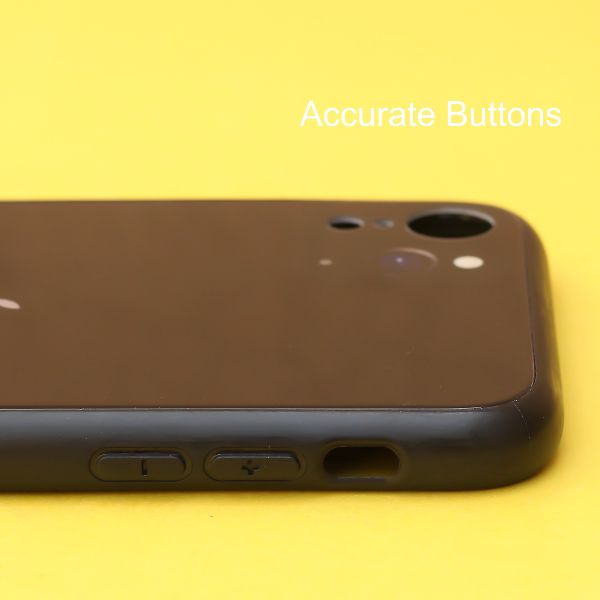 Black Multi Camera Glass case for Apple iPhone XR - The Hatke