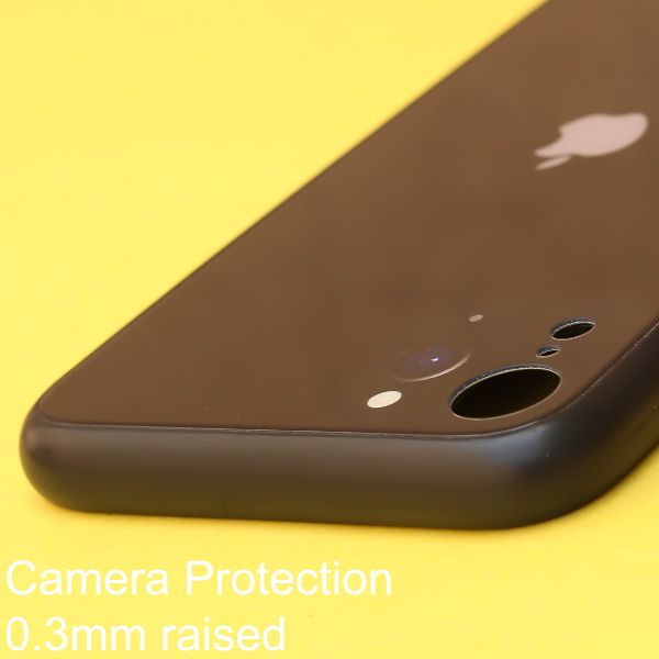 Black Multi Camera Glass case for Apple iPhone XR - The Hatke