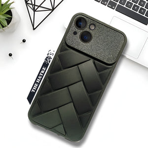 Black Mystic Silicone Case for Apple iPhone 14 - The Hatke