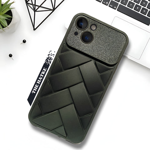 Black Mystic Silicone Case for Apple iPhone 14 - The Hatke