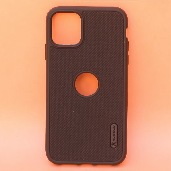 Black Niukin Logo Cut Silicone Case for Apple iphone 15 Plus - The Hatke