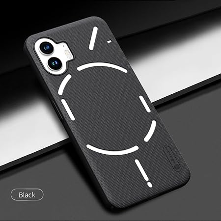 Black Niukin Silicone Case for Nothing Phone 2 - The Hatke