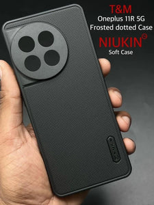 Black Niukin Silicone Case for Oneplus 11R - The Hatke