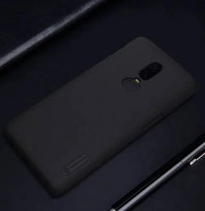 Black Niukin Silicone Case for Oneplus 6 - The Hatke