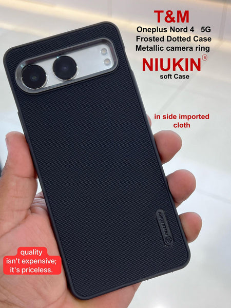 Black Niukin Silicone Case for Oneplus Nord 4 5g - The Hatke