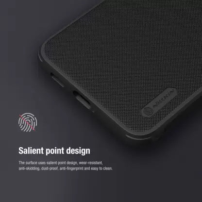 Black Niukin Silicone Case for Samsung A55 - The Hatke