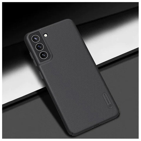 Black Niukin Silicone Case for Samsung S21 FE - The Hatke