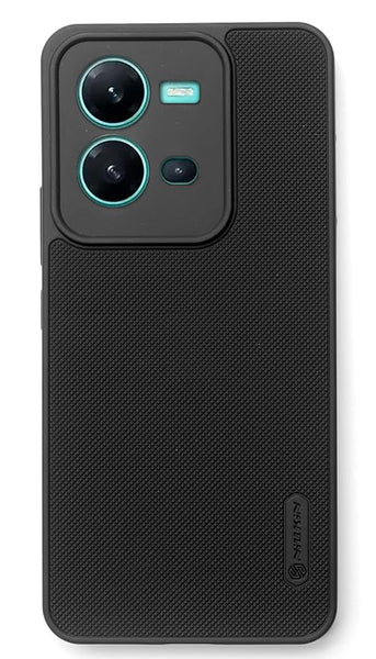 Black Niukin Silicone Case for Vivo V25 - The Hatke