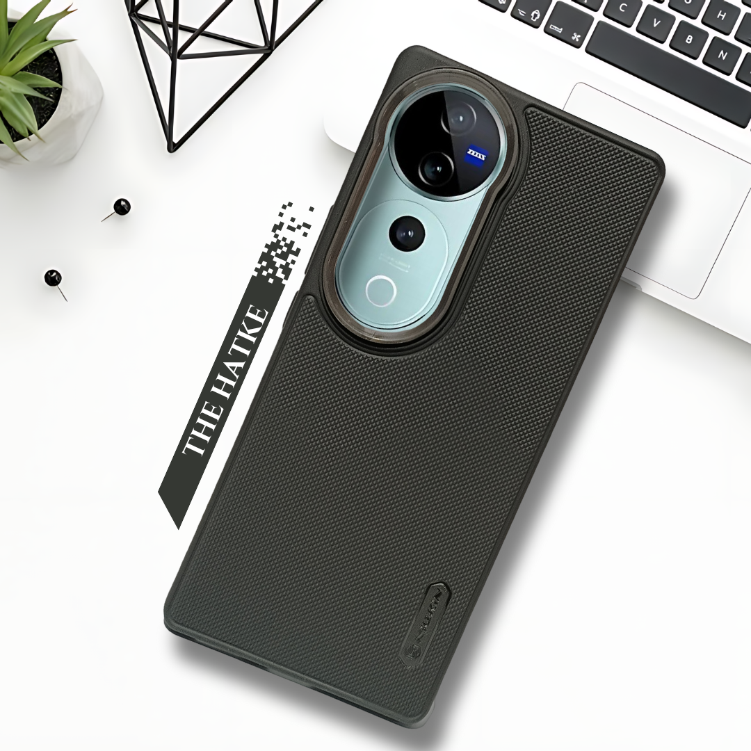 Black Niukin Silicone Case for Vivo V40 Pro - The Hatke