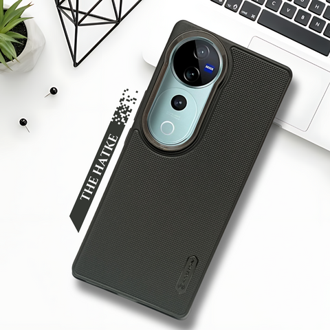 Black Niukin Silicone Case for Vivo V40 Pro - The Hatke