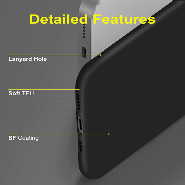 Black Original Camera Safe Silicone Case for Apple Iphone X/xs - The Hatke