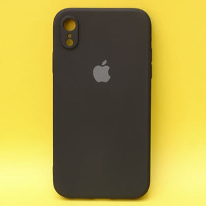 Black Original Camera Safe Silicone Case for Apple Iphone XR - The Hatke