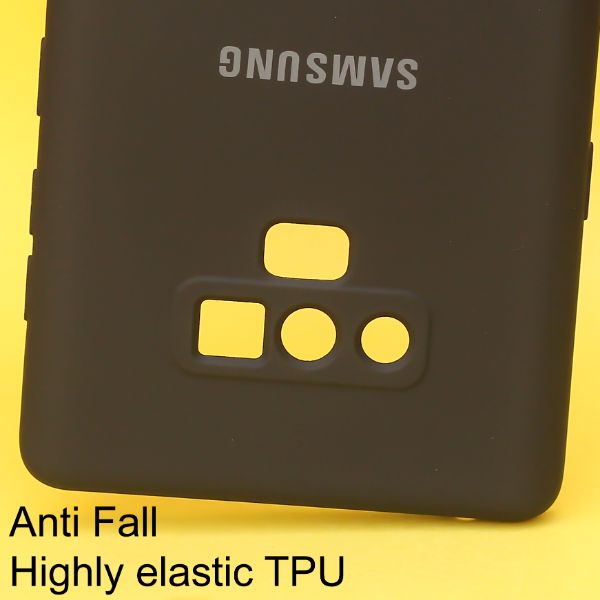 Black Original Camera Safe Silicone case for Samsung Note 9 - The Hatke