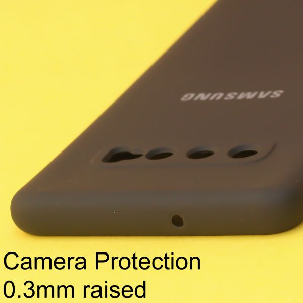 Black Original Camera Safe Silicone case for Samsung S10 Plus - The Hatke