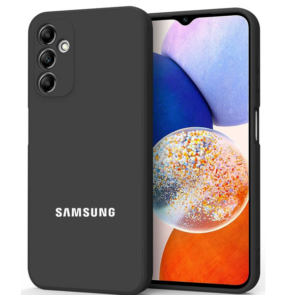 Black Original Camera Safe Silicone case for Samsung S24 - The Hatke