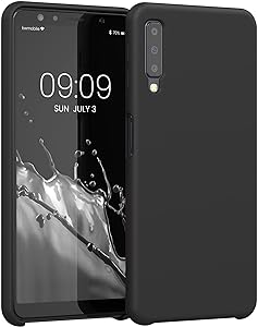 Black Original Silicone Case for Samsung A7 2018 - The Hatke