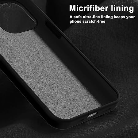 Black Original Silicone case for Apple iphone 12 Pro Max - The Hatke