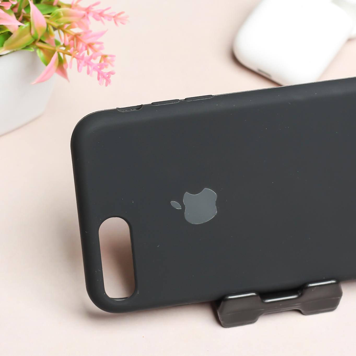 Black Silicone Case for iPhone 8 Plus - Original Accessory – The Hatke