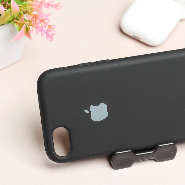 Black Original Silicone case for Apple iphone se 2 - The Hatke