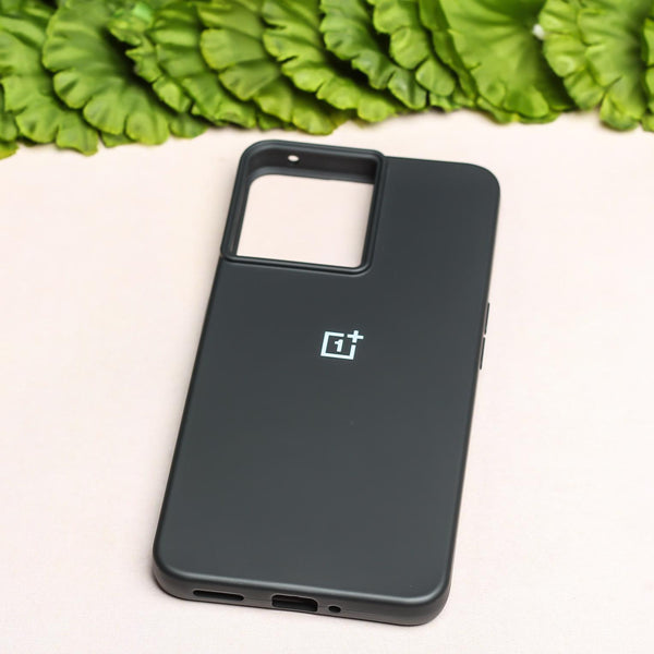 Black Original Silicone case for Oneplus 10R - The Hatke