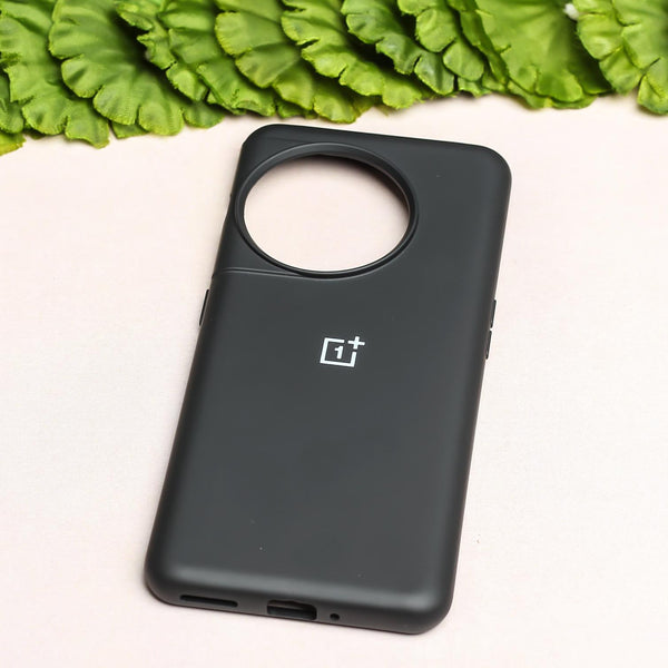 Black Original Silicone case for Oneplus 11R - The Hatke