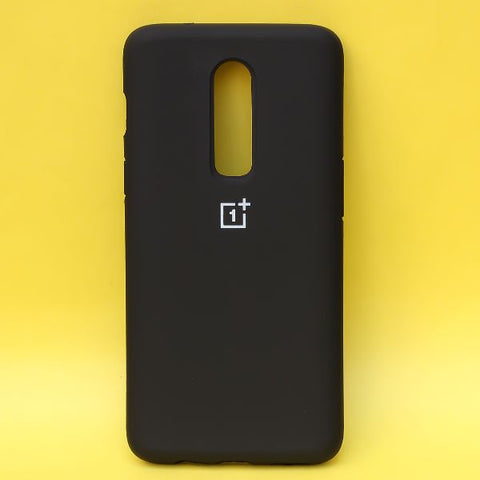 Black Original Silicone case for Oneplus 6 - The Hatke