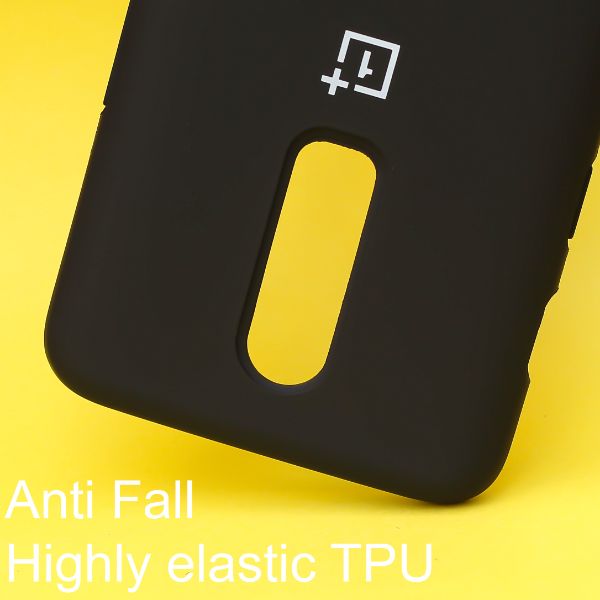 Black Original Silicone case for Oneplus 6 - The Hatke