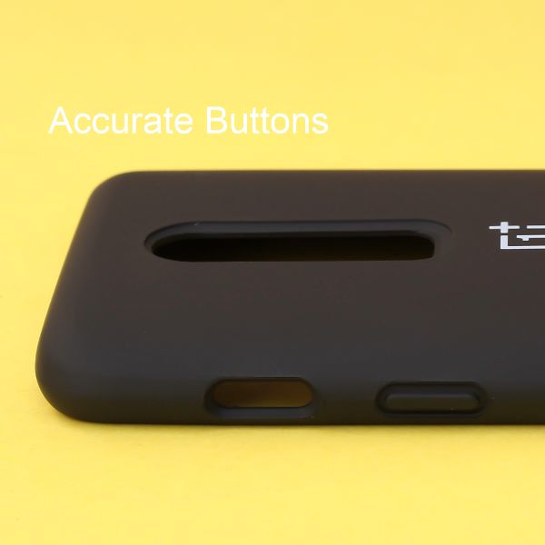 Black Original Silicone case for Oneplus 6 - The Hatke