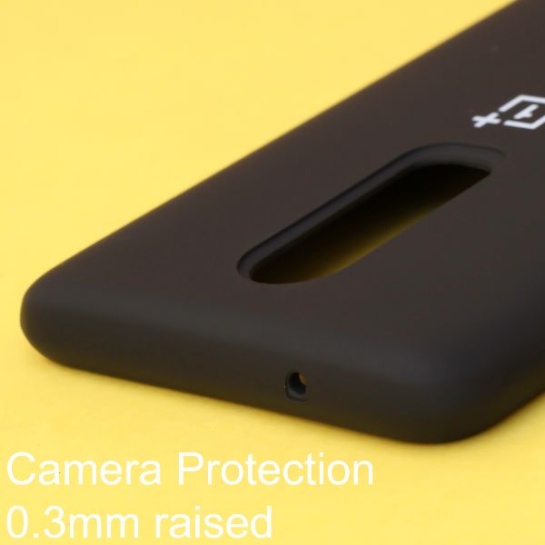 Black Original Silicone case for Oneplus 6 - The Hatke