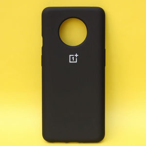 Black Original Silicone case for Oneplus 7T - The Hatke