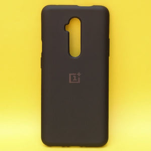 Black Original Silicone case for Oneplus 7T Pro - The Hatke