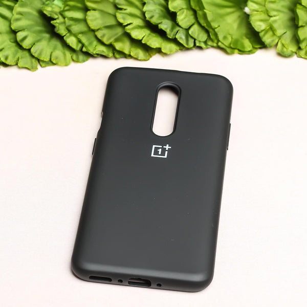 Black Original Silicone case for Oneplus 7 Pro - The Hatke