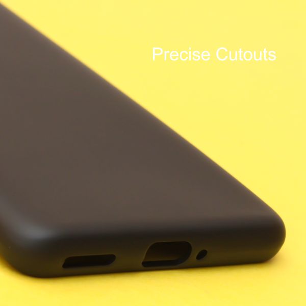 Black Original Silicone case for Oneplus 8 Pro - The Hatke