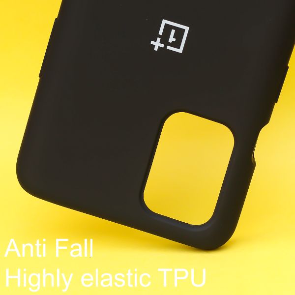 Black Original Silicone case for Oneplus 8t - The Hatke