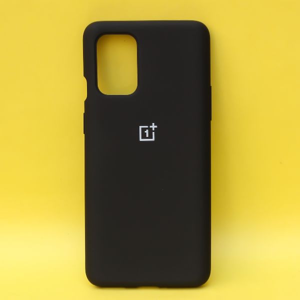 Black Original Silicone case for Oneplus 9 Pro - The Hatke