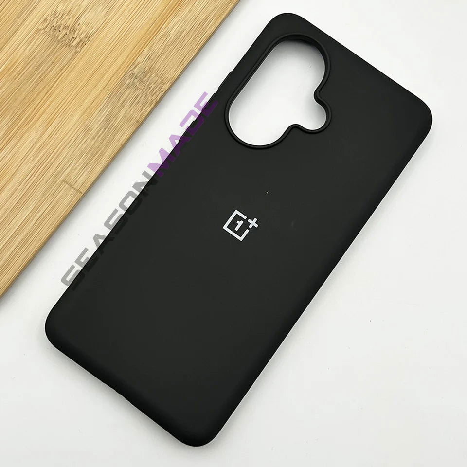 Black Original Silicone case for Oneplus Nord CE 3 5G - The Hatke