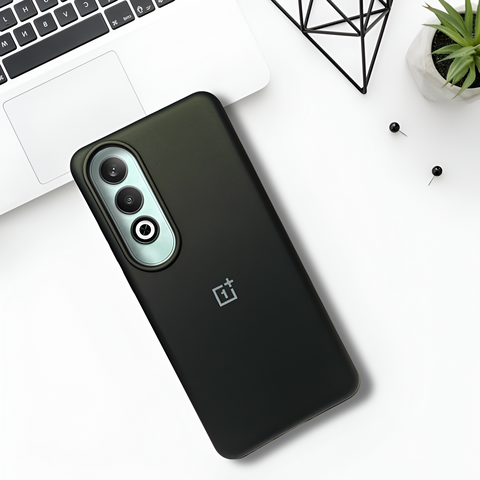 Black Original Silicone case for Oneplus Nord CE 4 - The Hatke