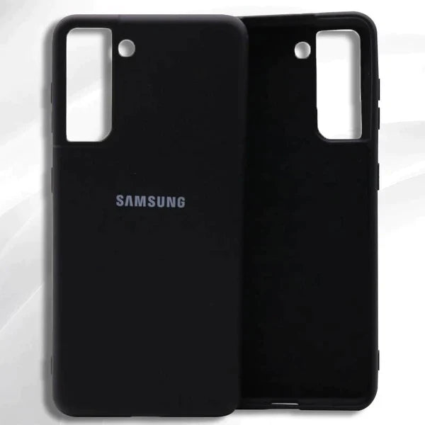 Black Original Silicone case for Samsung S21 - The Hatke