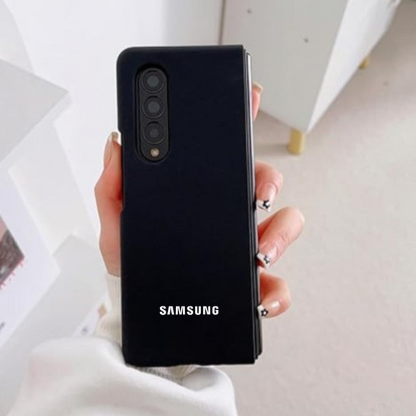 Black Original Silicone case for Samsung Z Fold 2 5G - The Hatke