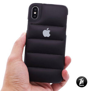 Black Puffon silicone case for Apple iPhone X/xs - The Hatke